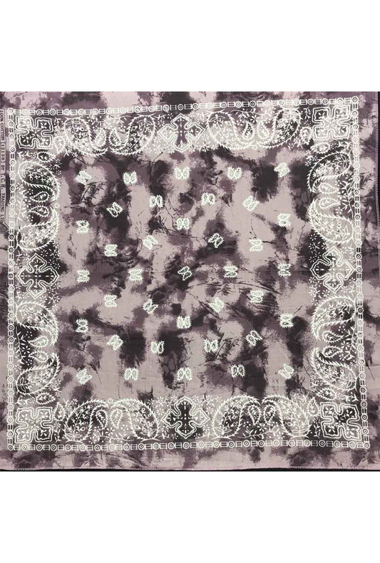 Purple Tie Dye Paisley Bandana