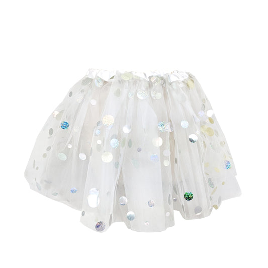 White Spotted Tulle Tutu