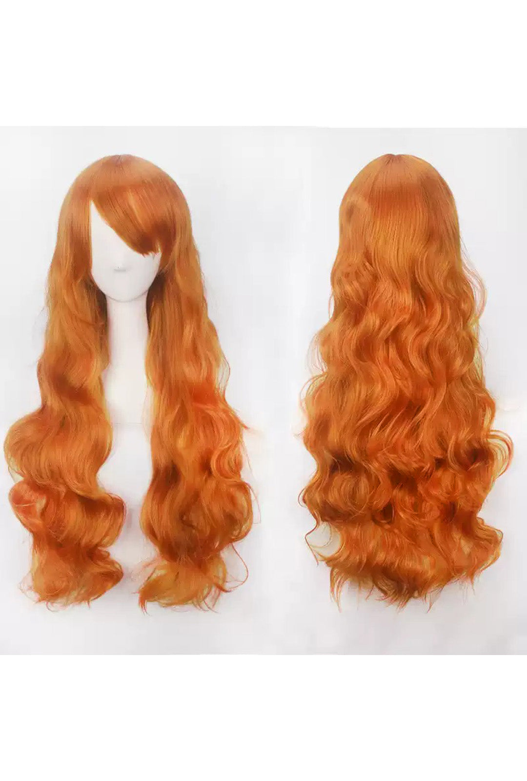 Auburn Long Curly Cosplay Wig