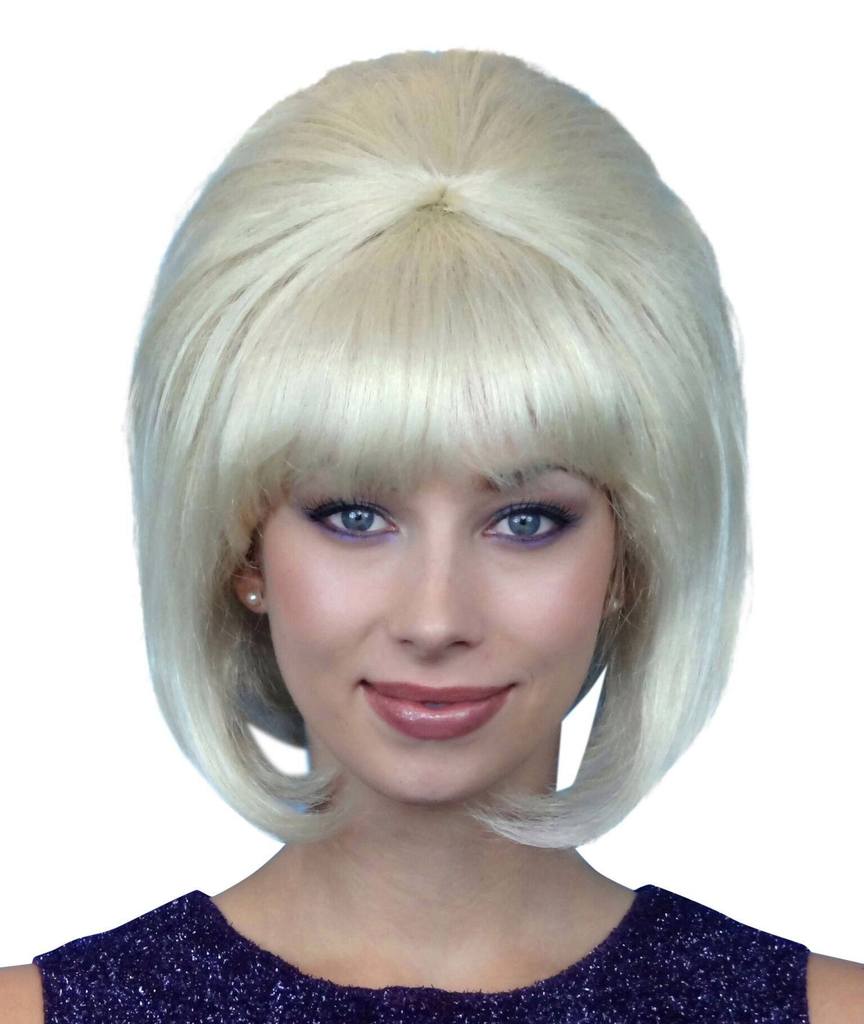 Womens Blonde Beehive Wig