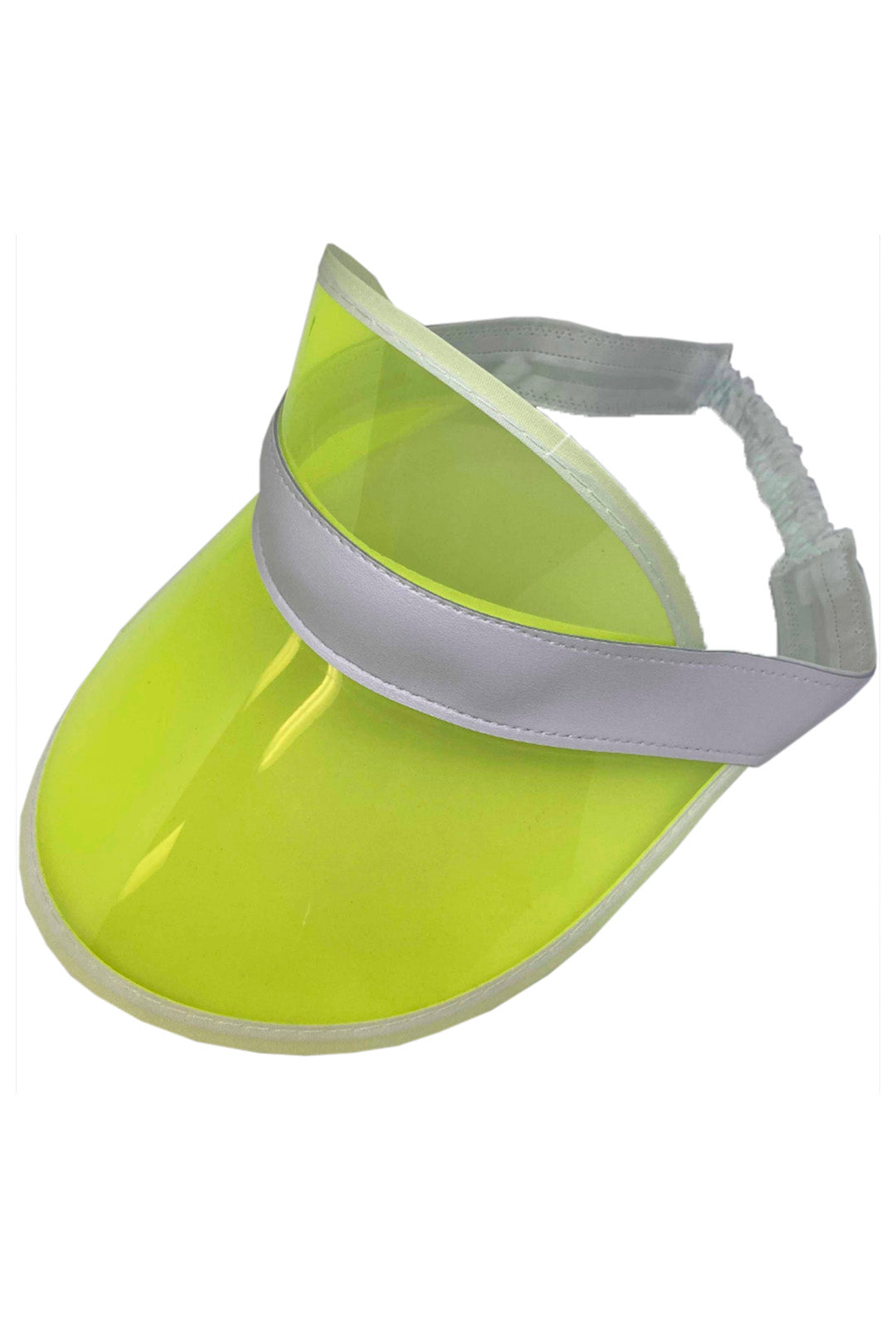 Neon Yellow Poker Visor