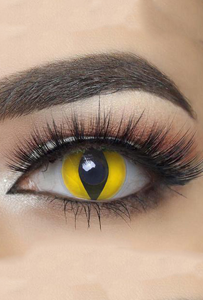 Party Lens #2 Yellow Cat Eye Contact Lenses