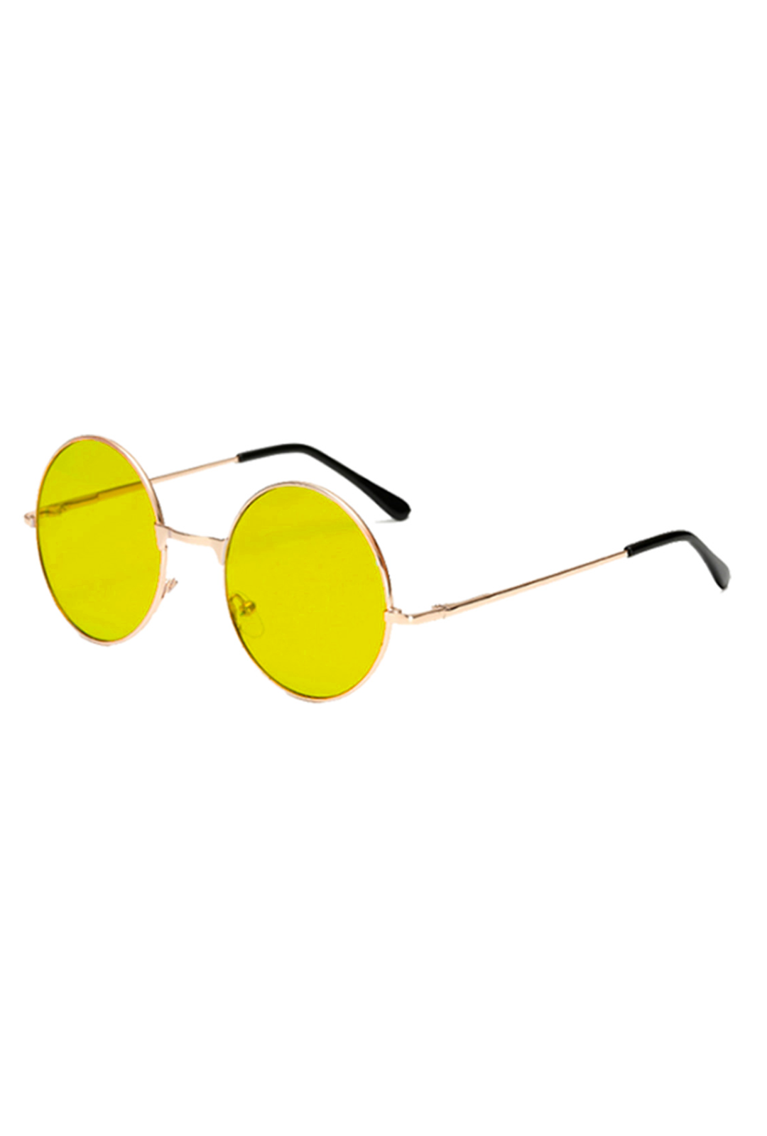 Hippy Circle Yellow Glasses