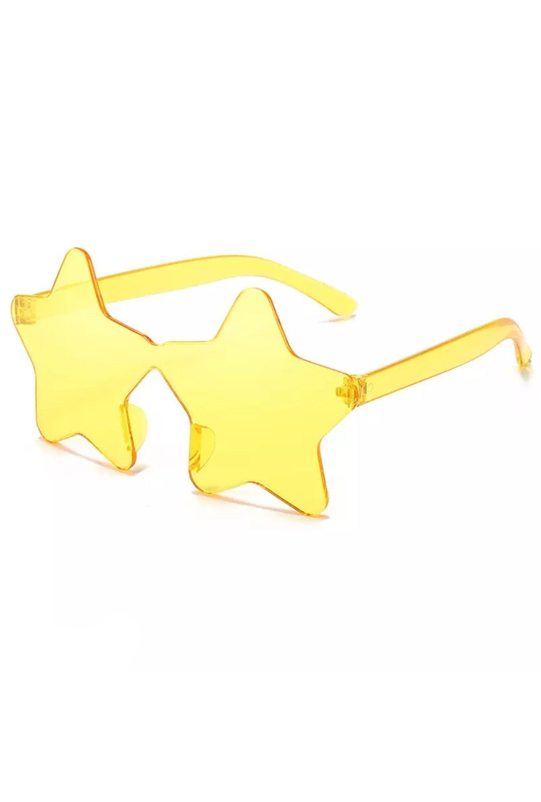 Yellow Star Rimless Sunglasses