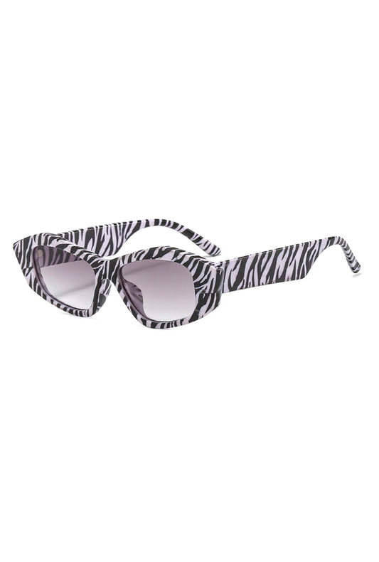Zebra Polygon Glasses