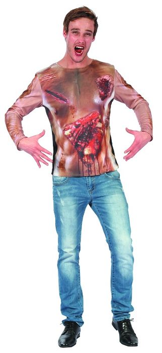 Zombie Man Costume Shirt